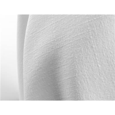 Tissu Structuré Effet " Lin " Blanc