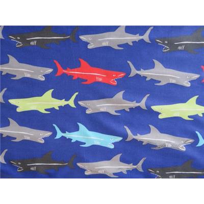 Tissu Toile Imprimé Requin