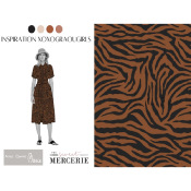Tissu Sergé Lyocell #Xoxograougirls AIME COMME MARIE & TSM