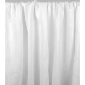 Tissu Coton Natté Double Tissage Jacquard Graphique Blanc 