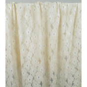 Tissu Guipure Poly / Coton Fleurs 