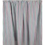 Tissu Oxford 100 % Coton Rayé Rouge / Bleu / Vert