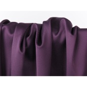 Tissu Satin Mélange Viscose Aubergine