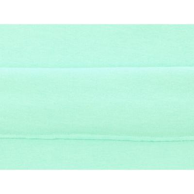 Tissu Maille Bord Cote Vert d'Eau