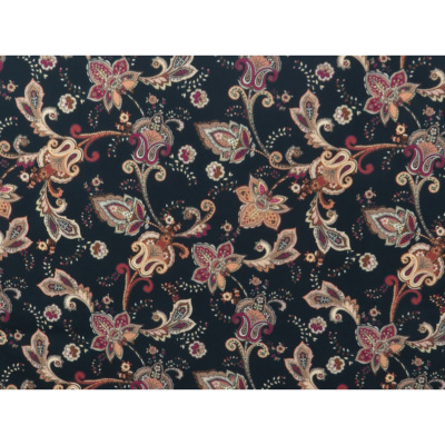 Tissu Popeline Coton BIO Paisley Meadow