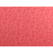 Coupon Toile 100 % Lyocell Fleurs Corail 100 cm x 150 cm