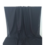 Tissu Broderie Anglaise Noir