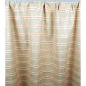 Tissu Toile Rayé Beige / Orange