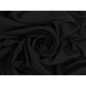 Tissu Voile de Viscose Noir