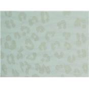 Tissu Jersey Structuré Vert D'Eau Clair Imprimé Petit Point Foil Doré