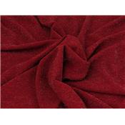 Tissu Maille Scuba Crepe Lurex Bordeaux