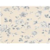 Tissu Jersey Coton / Elasthanne Beige Imprimé Fleurs