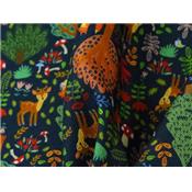 Tissu Twill Animaux de la Foret