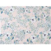 Tissu Satin de Coton Fleurs Pastel