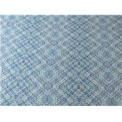 Tissu Voile Imprimé Chevron Bleu