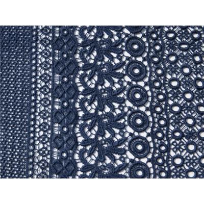 Tissu Dentelle Guipure Bleu Marine