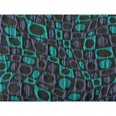 Tissu Jacquard Motif Graphiques Vert