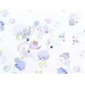 Tissu Jersey Viscose / Elasthanne Imprimé Fleurs Graphiques