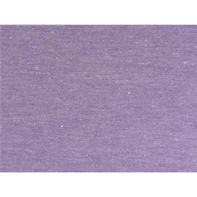 Tissu Jersey Viscose Chiné Mauve / Lurex Argent