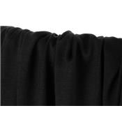Tissu Maille Jersey Lyocell / Coton Noir