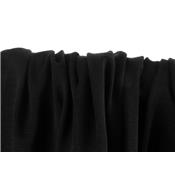 Tissu Maille Jersey Léger Coton BIO GOTS / Elasthanne Noir