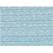 Tissu Molleton Bleu / Flammé Blanc