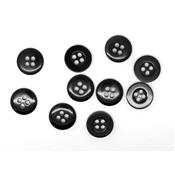 Bouton Rond Noir 11 mm