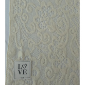 Tissu Guipure Mélange Coton Grattée Flowers