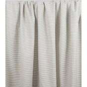 Tissu Seersucker Mélange Coton Rayé Beige / Blanc