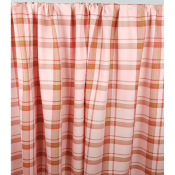 Tissu Sergé Léger TARTAN Rose & Camel