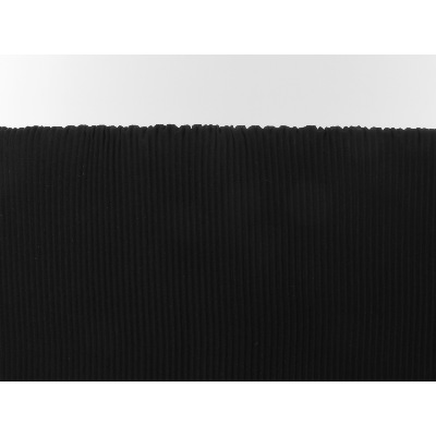 Tissu Crepe Georgette Plissé Noir
