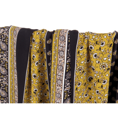 Coupon Crepe Viscose Ethnique Patchwork 100 cm x 140 cm