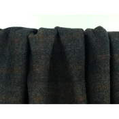 Tissu Lainage 100 % Laine Carreaux Gris