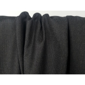 Coupon Lainage Tailleur 100 % Laine Vierge Chiné Noir / Choco 60 cm x 158 cm