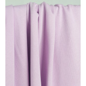 Tissu Maille Molleton 100 % Coton Parme