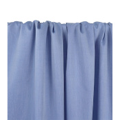 Tissu Popeline Satinée 100 % Coton Bleu