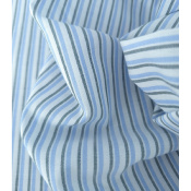Tissu Toile Légère 100 % Coton Rayures Blue & Green