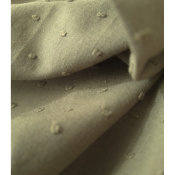 Tissu Voile de Coton Plumetis 100 % Coton Kaki