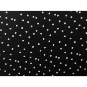 Tissu Crepe EVA Noir & Blanc Pretty Dots
