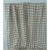 Tissu Double Gaze 100 % Coton Checks Noisette