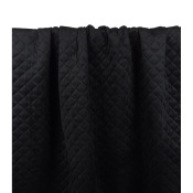 Tissu Matelassé Velours Noir