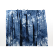 Tissu Voile de Viscose Tie & Dye Marine