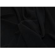 Tissu Sergé Polyester / Elasthanne Noir