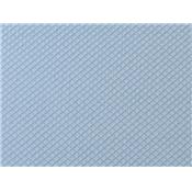 Tissu Jacquard Losange Aspect Broderie Bleu Ciel