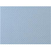 Tissu Jacquard Losange Aspect Broderie Bleu Ciel