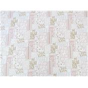 Tissu Poly-Coton Imprimé Fleurs et Abstraits