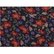 Tissu Etamine 100 % Viscose Imprimé Fleurettes