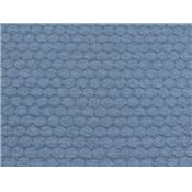 Tissu Maille Matelassé " Pois " Bleu Jeans