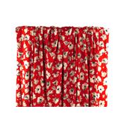 Tissu Maille Jersey Viscose / Elasthanne Fleurs Rouge