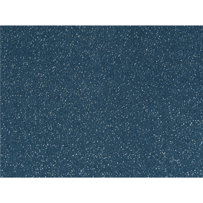 Tissu Molleton Bleu Marine Imprimé Foil Argent